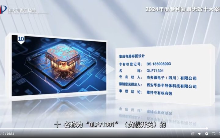 三聚陽光代理案件入選國家知識產權局2024年度專利復審無效十大案件